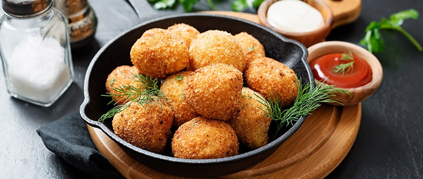 5 Best Veg Side Dishes For Thanksgiving 1 Fried Mashed Potato Balls