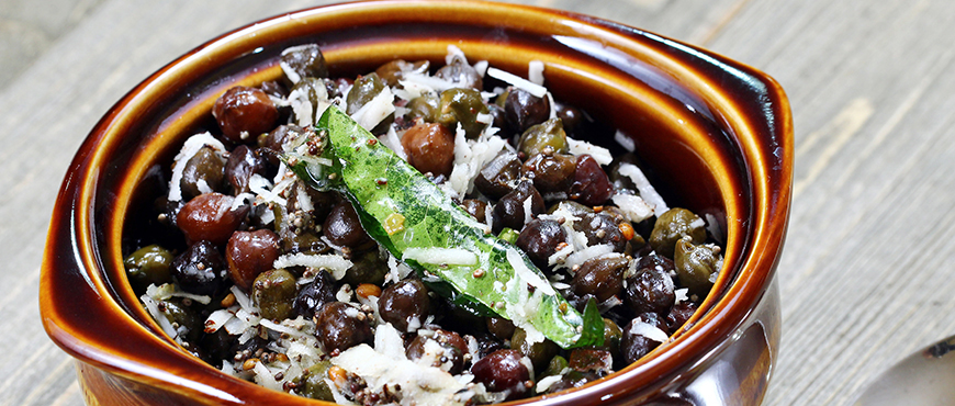 A spread of Bhai Dooj Special Snacks to Celebrate the Beautiful Occasion 1 Kala Chana Sundal